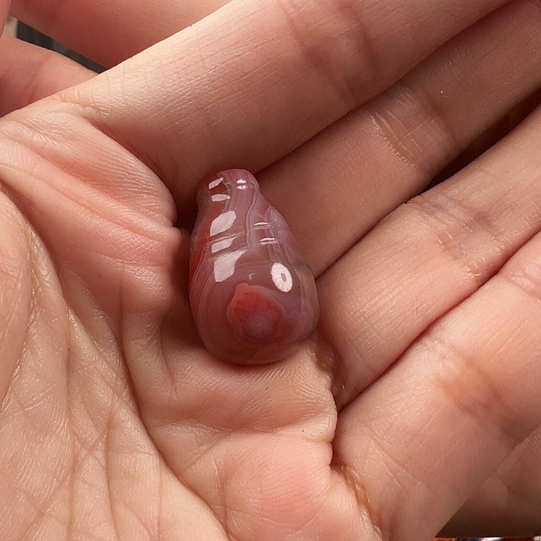 南红玛瑙南红三通未镶嵌佳*宸
