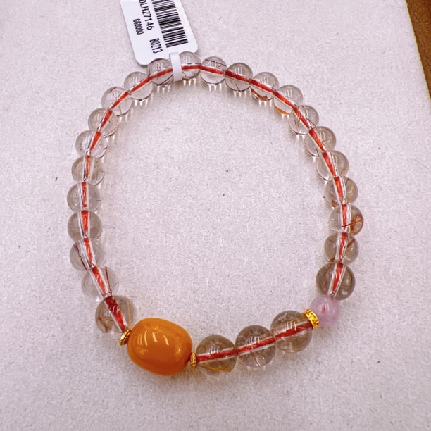 天然水晶手串 发晶手链