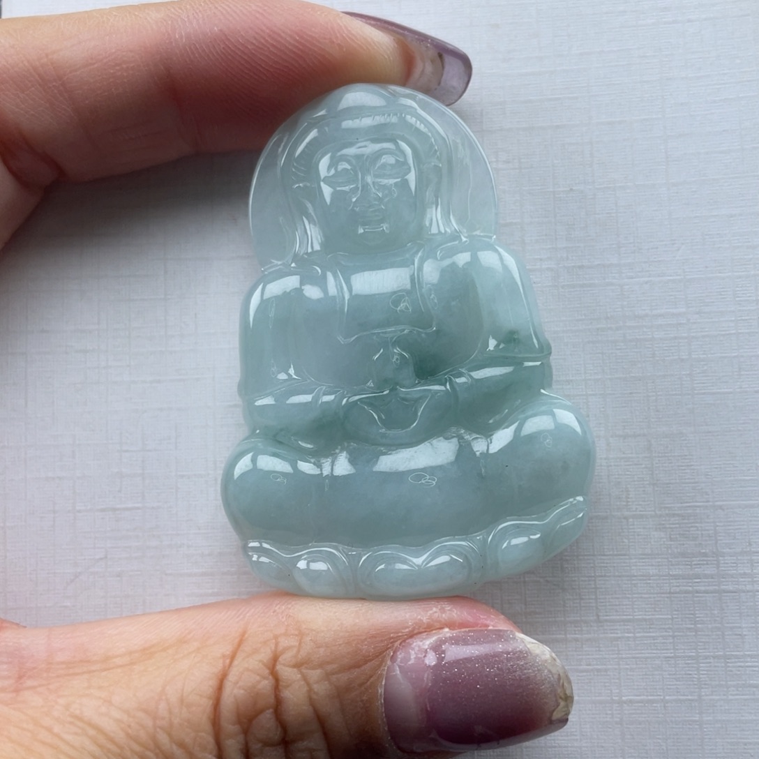 *****翡翠未镶嵌颈饰观音