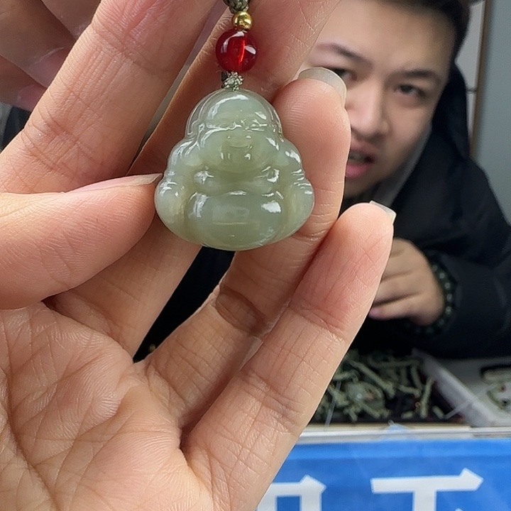 和田玉未镶嵌颈饰20mm