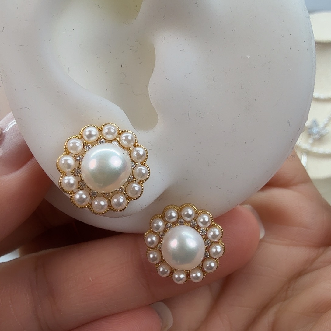 淡水珍珠耳饰未镶嵌