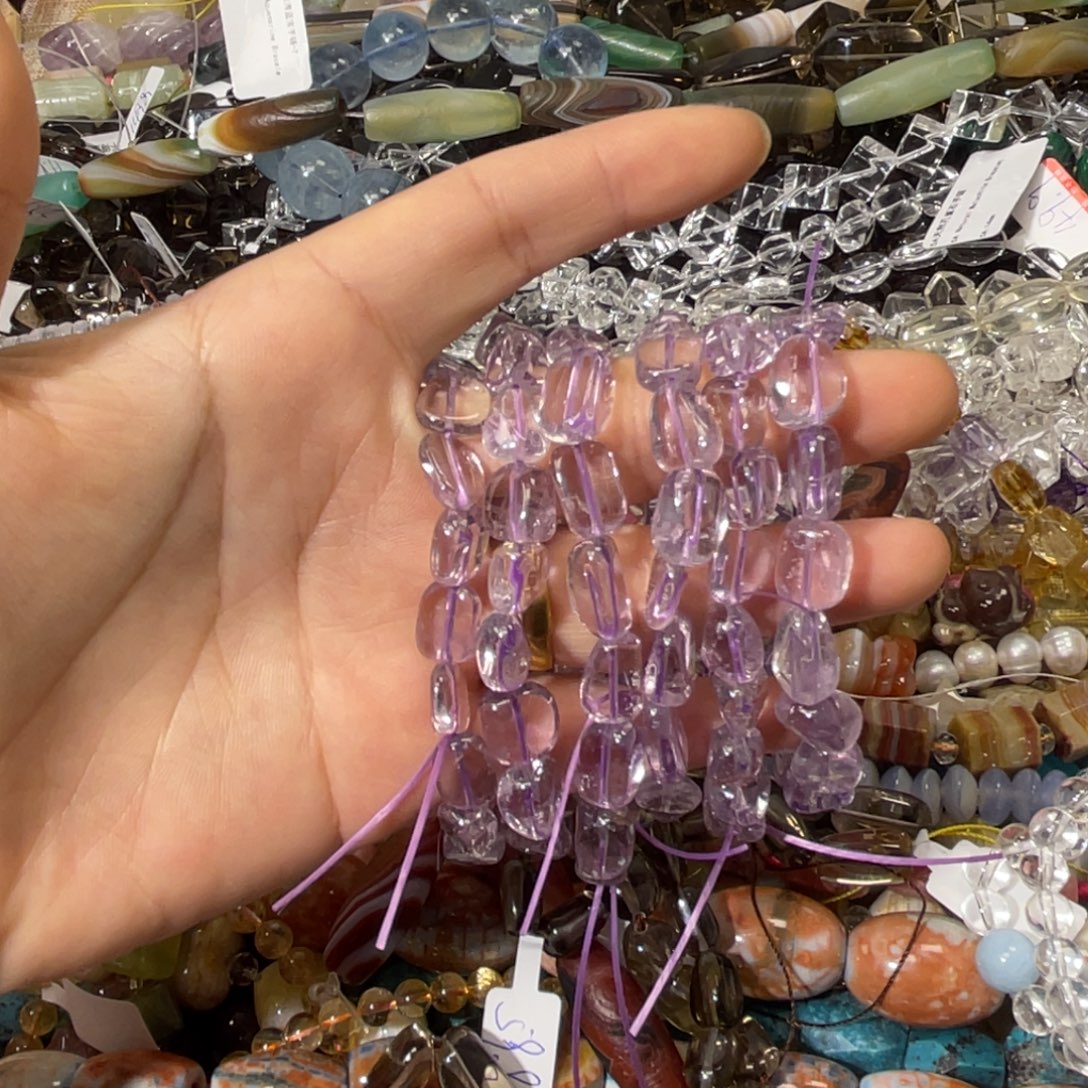 玛瑙/玉髓散珠玻利维亚紫水晶随行