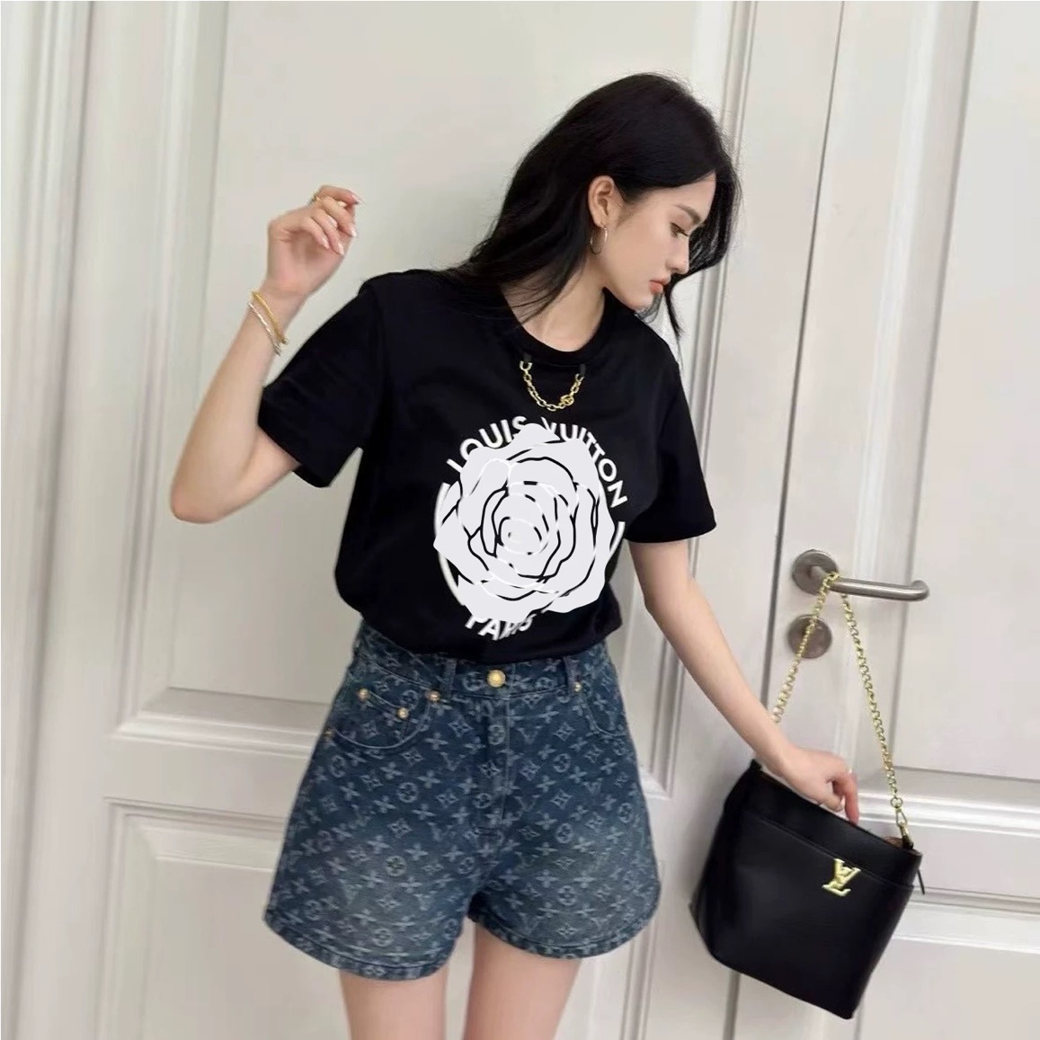 【夏季轻薄】潮牌欧货水洗牛仔短裤女夏季高腰a字中裤阔腿裤裤子