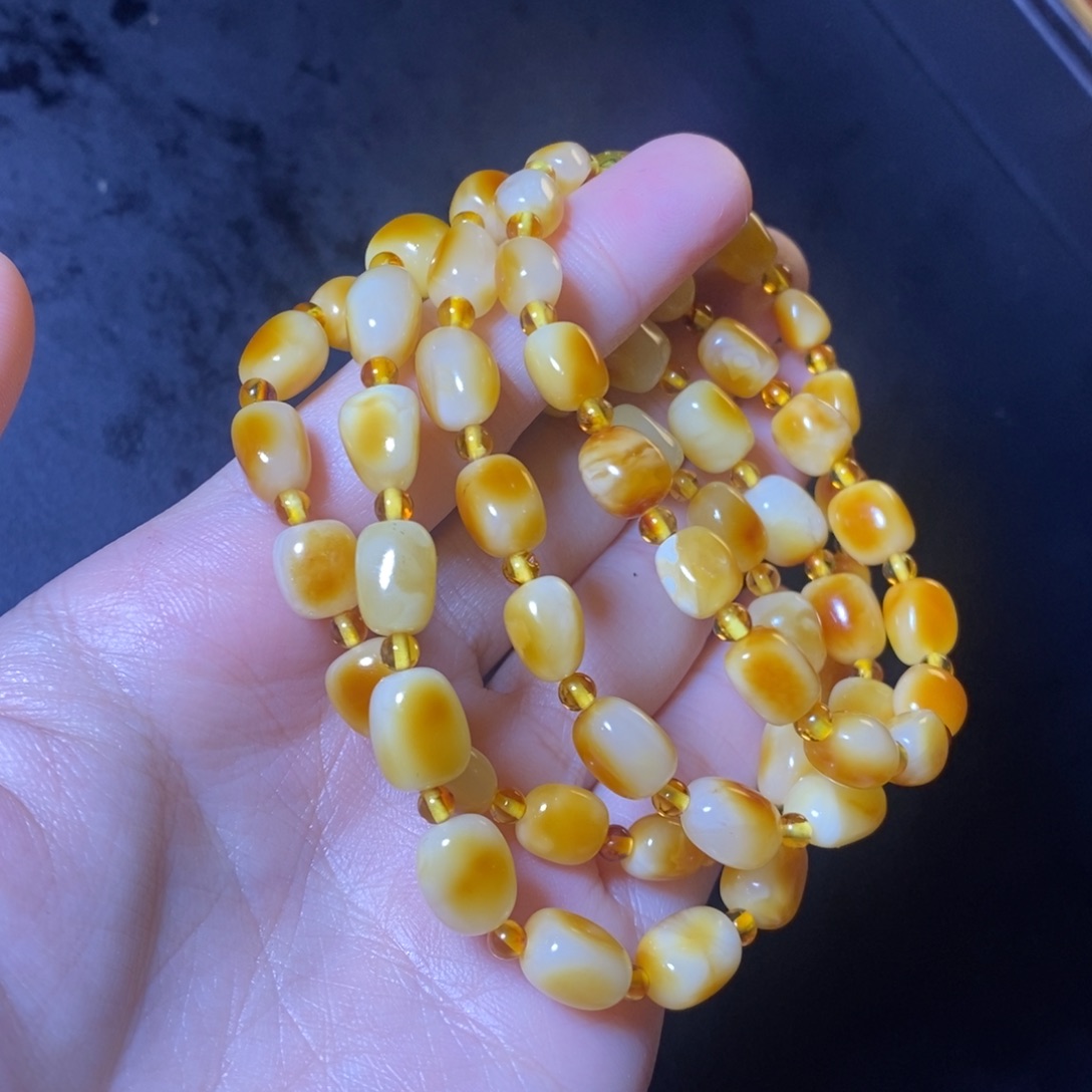 未镶嵌定制琥珀琥珀蜜蜡吊坠项链