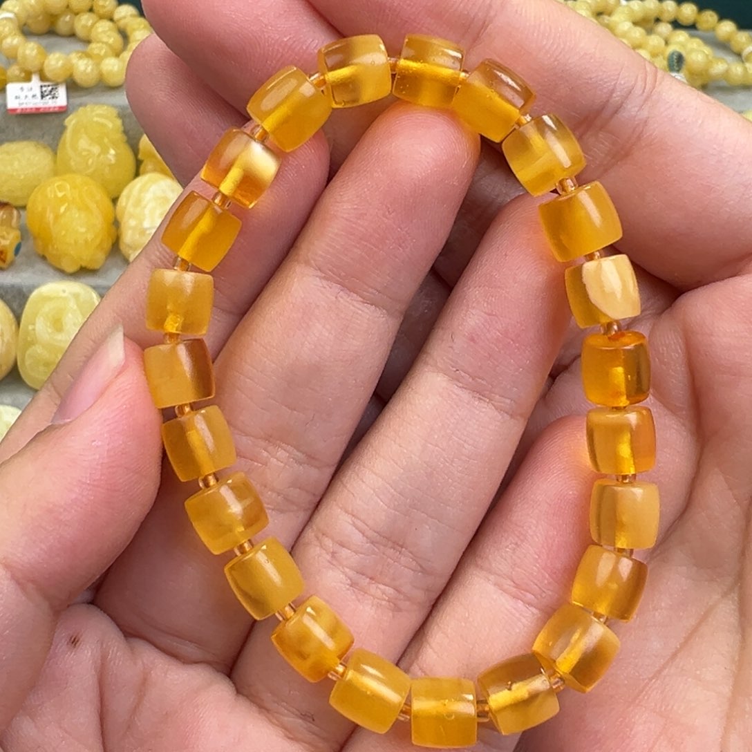 琥珀手链未镶嵌蜜蜡