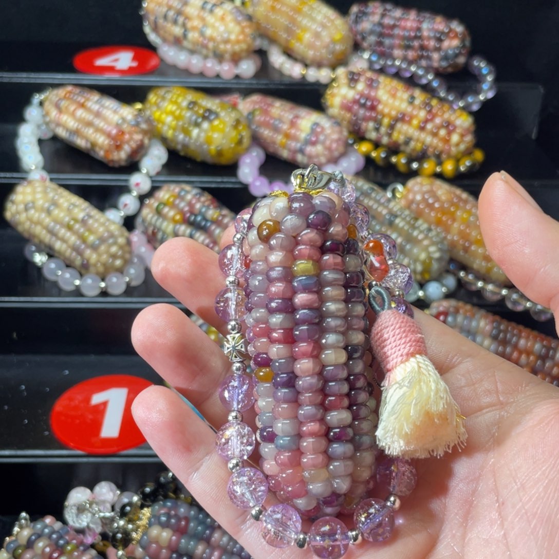 小***了香榧木文玩玉米手工制作