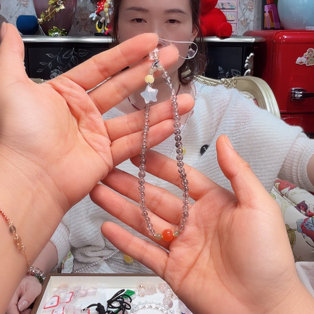 水晶手串未镶嵌手机链