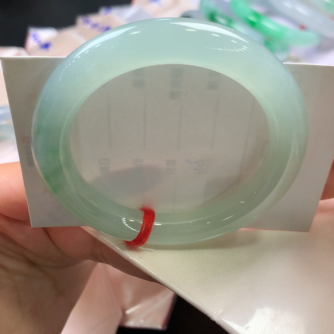 翡翠未镶嵌手镯（圆镯）19号 完美大强推！