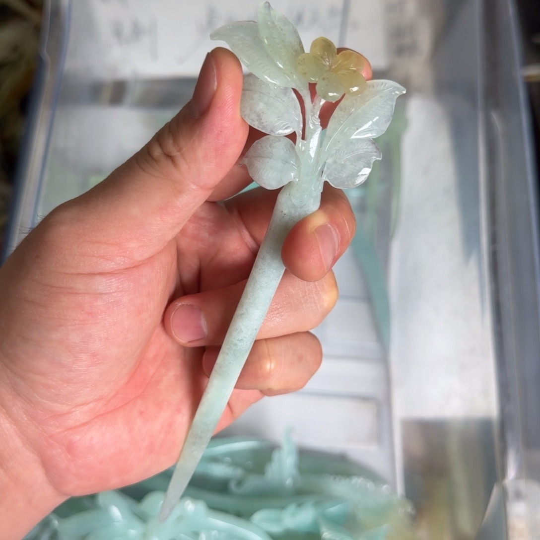 岫玉发饰未镶嵌明君玉簪贼拉好看