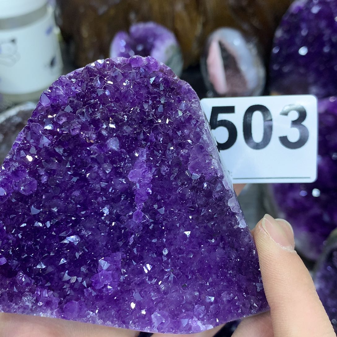 紫晶珠宝半成品未镶嵌503