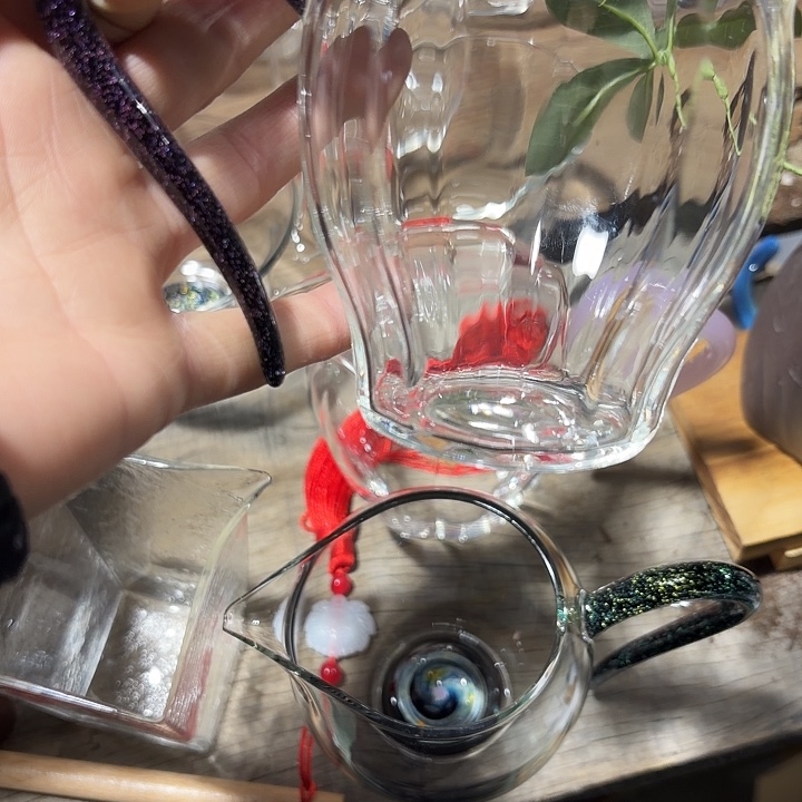 无盖款高硼硅玻璃紫金十二棱