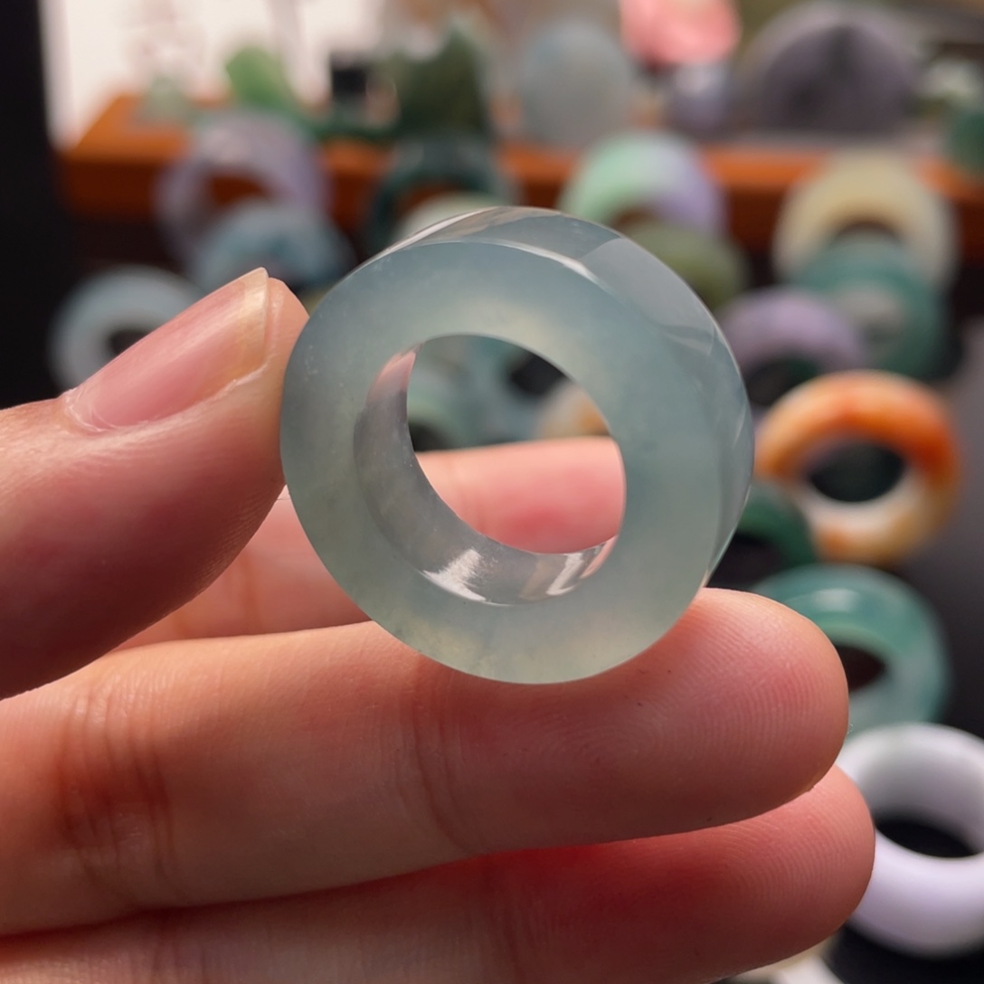 定制翡翠未镶嵌  蓝水