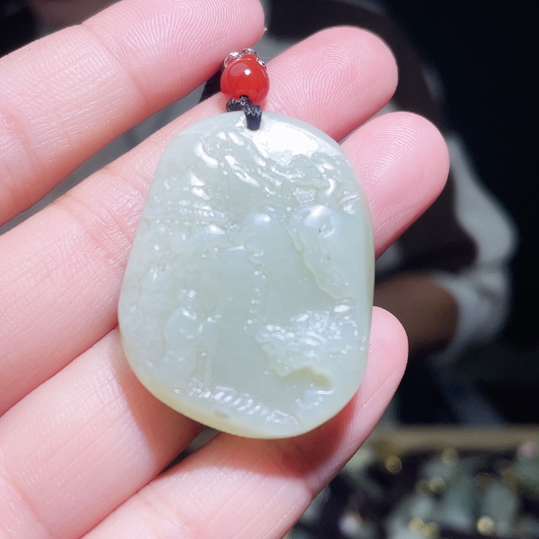 和田玉颈饰未镶嵌