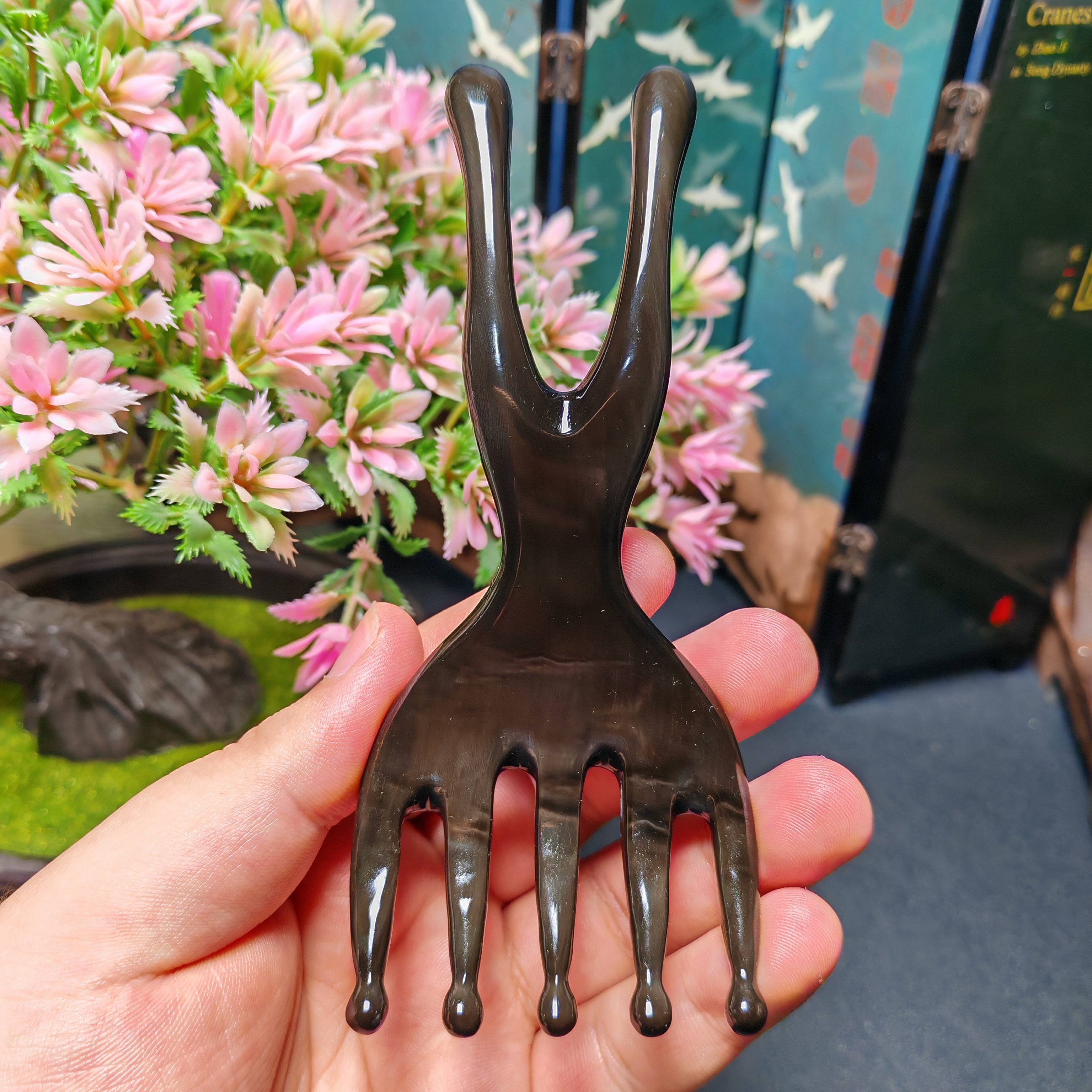 板娘专享白水牛角黑金刚美鼻耳刮元气质灸齿按摩耙-400