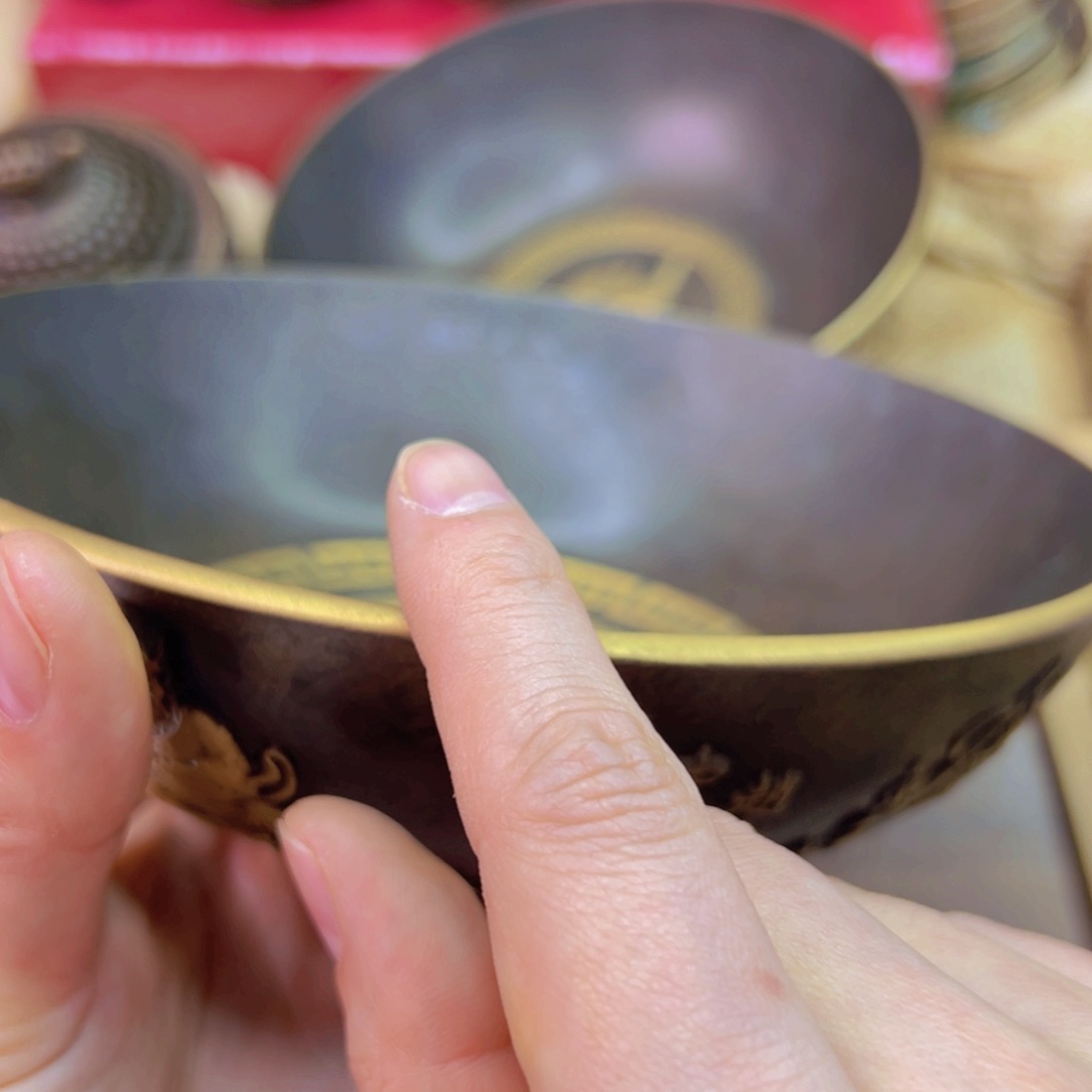 紫金风磨铜五路财神盘