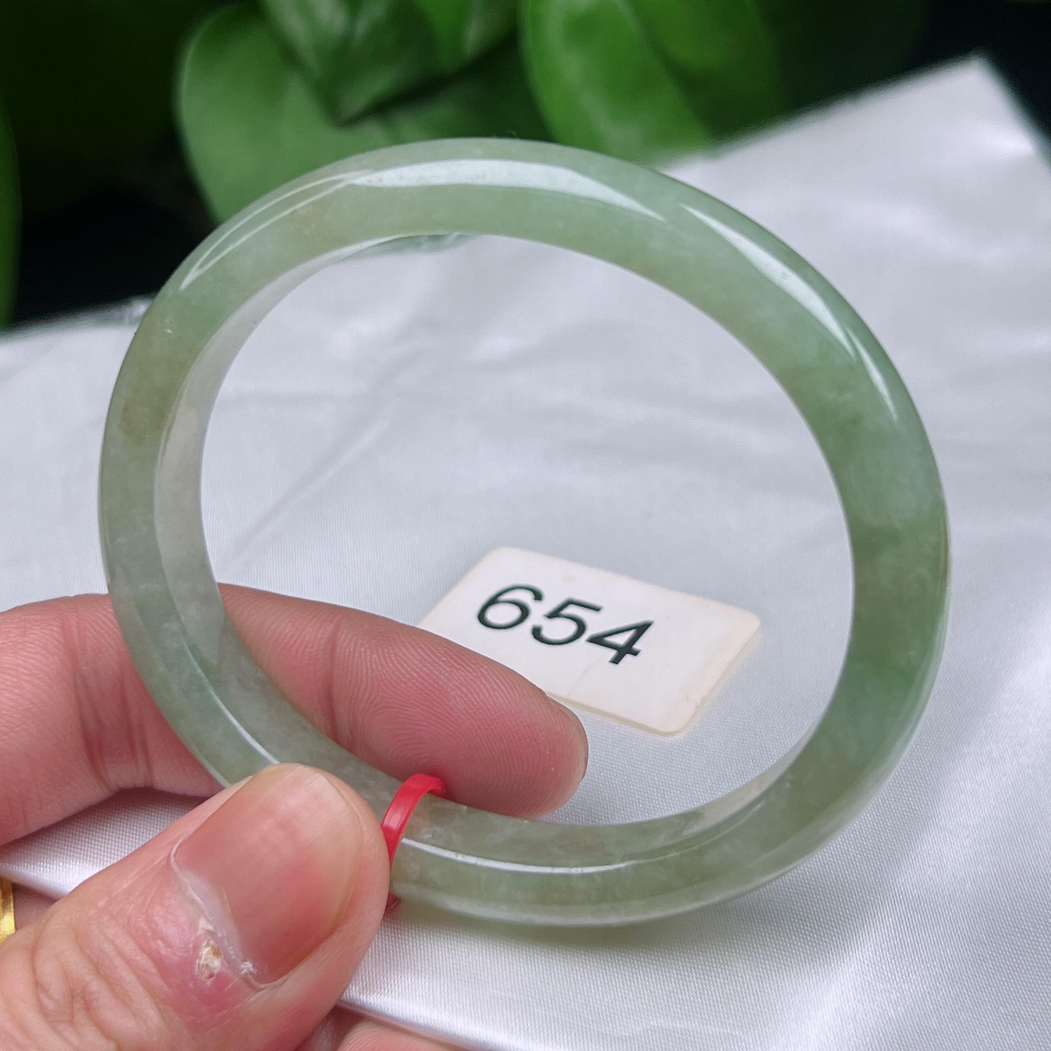 【可铱翡翠手镯】缅甸天然翡翠a货手镯，圈56（0654）贵