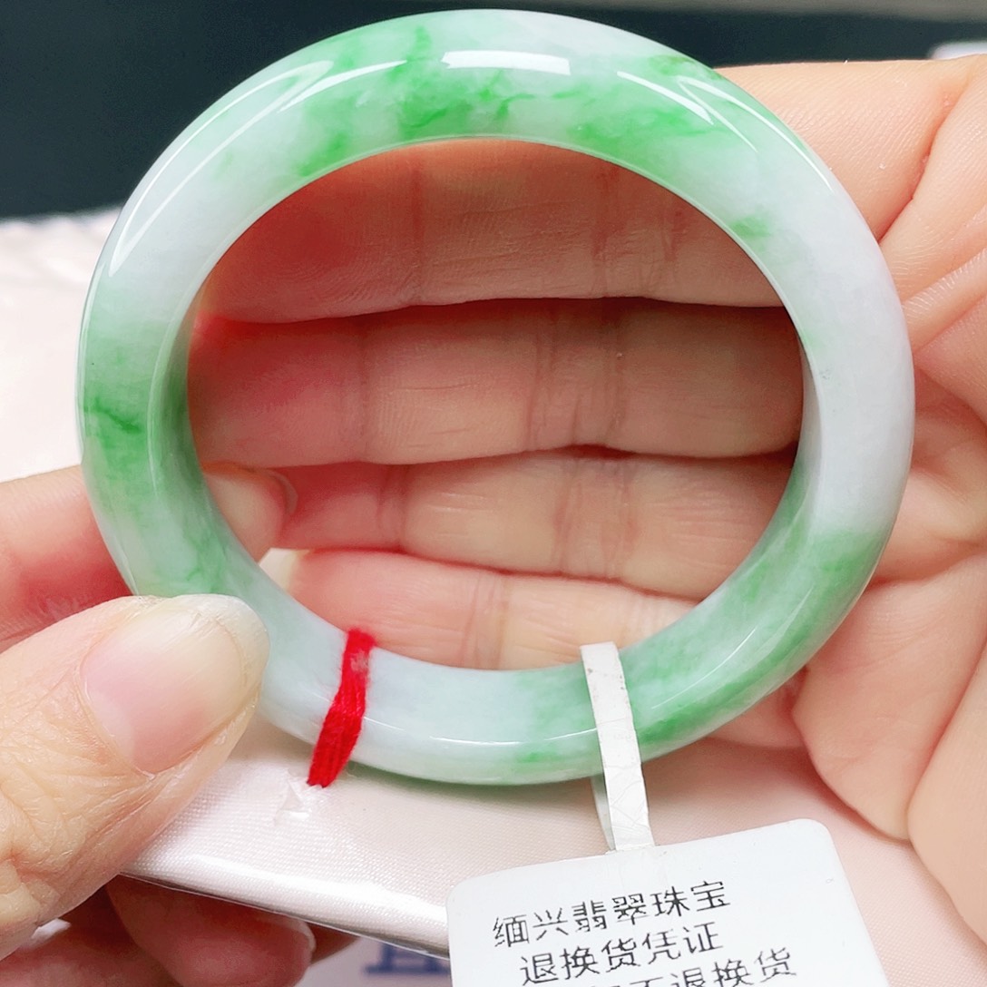 未镶嵌手镯翡翠群*正圈51.7 005
