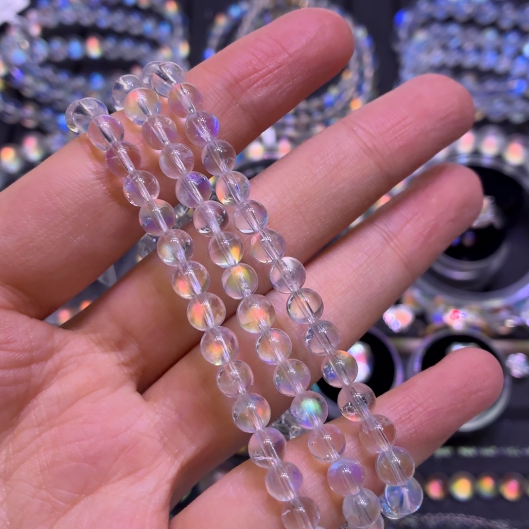 月光石裸石马岛彩月多圈5.8mm