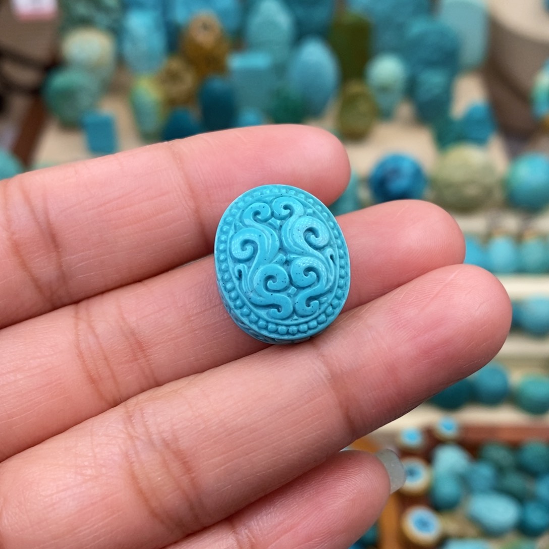 绿松石珠宝奇石未镶嵌