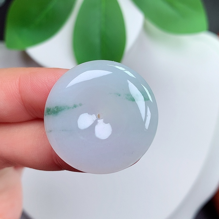 颈饰未镶嵌翡翠平安扣 27x6.2mm