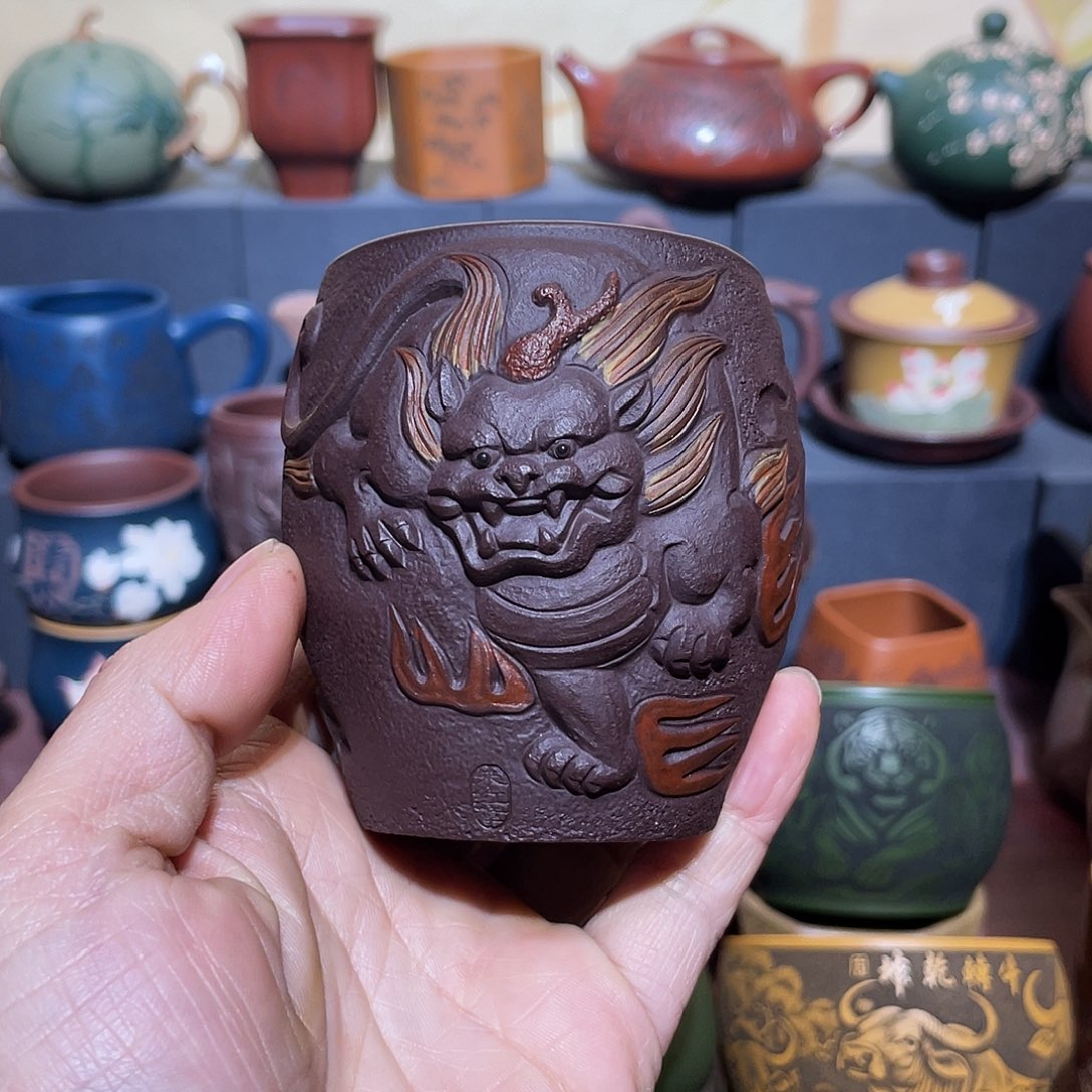 原矿紫砂手工主人杯