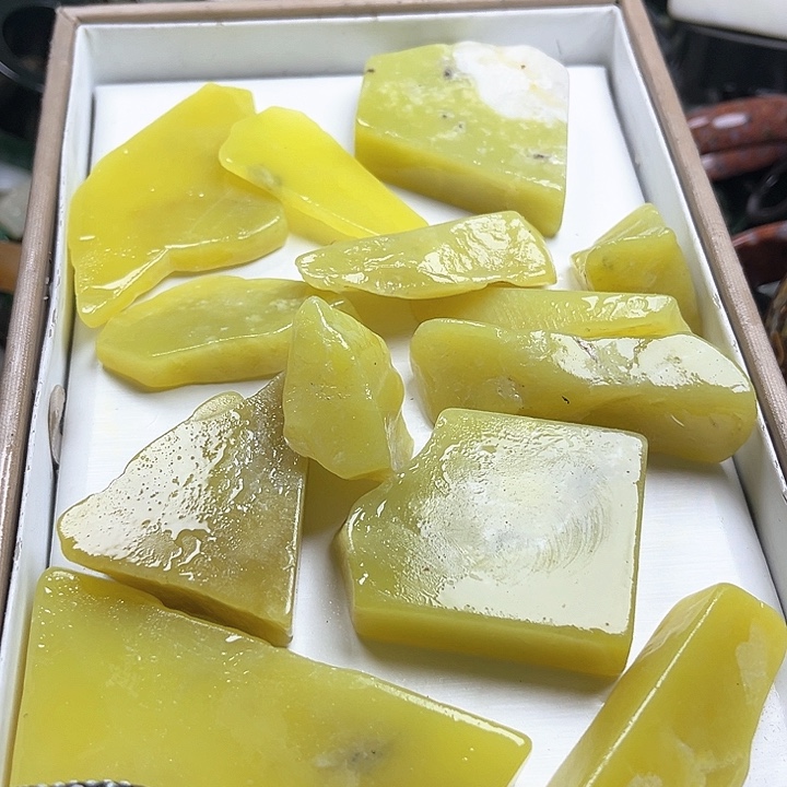 和田玉（糖玉）和田玉边角料9K金镶嵌6****0