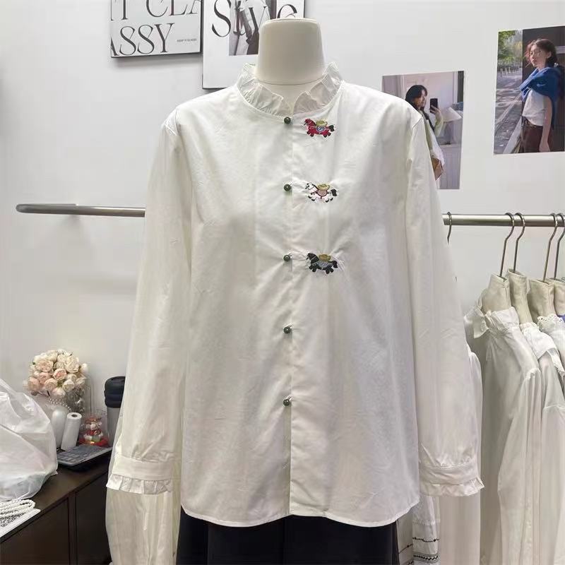 【WJ】冬款丽3625三色衬衣国风上衣（3-6）