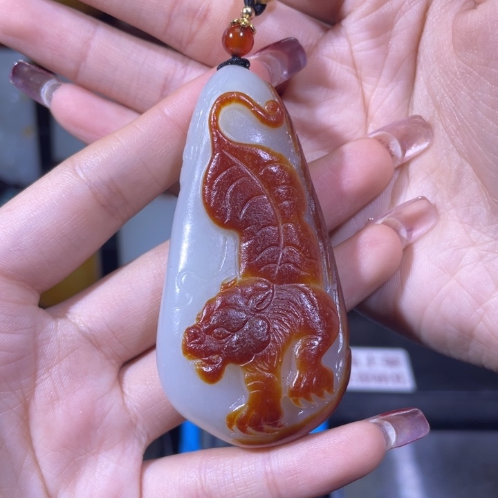 和田玉挂件未镶嵌猎*