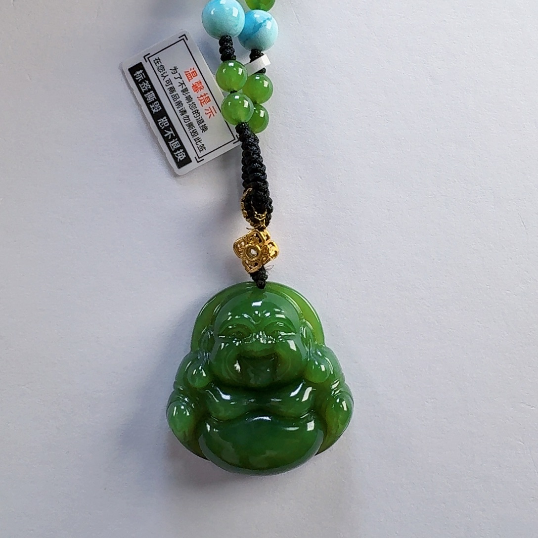 和田玉（糖玉）未镶嵌颈饰佛公