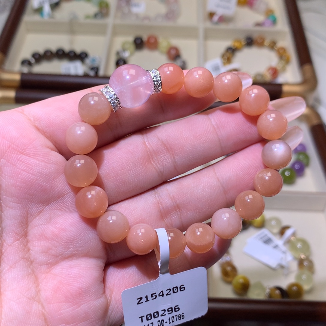 水晶未镶嵌手链橙月光154206