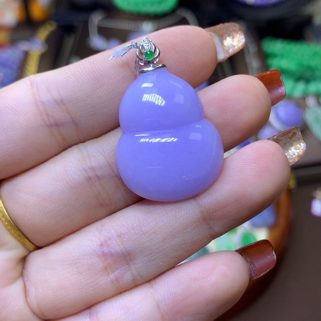 【闪购商品】翡翠颈饰18K金镶嵌善*翡翠