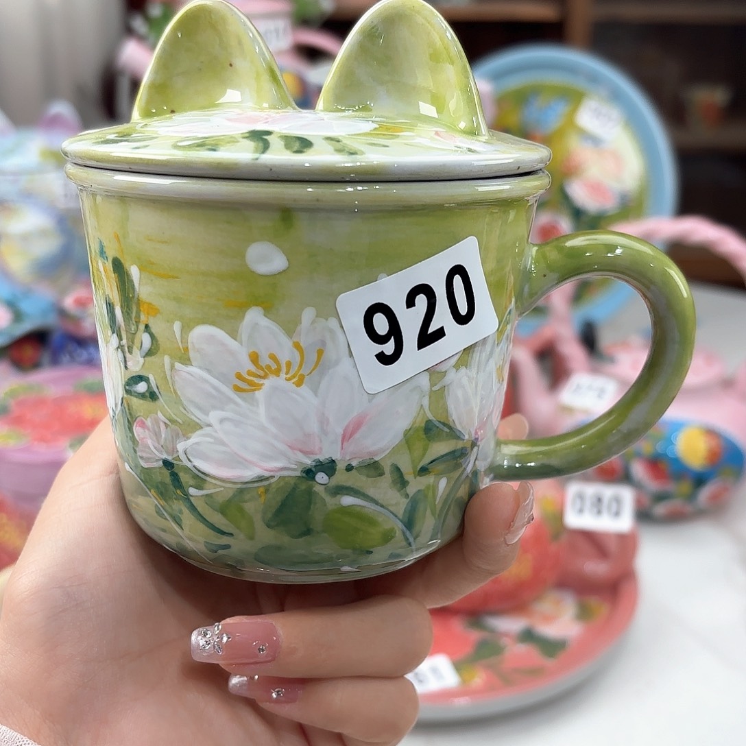 景德镇手绘高温釉下彩陶瓷茶具