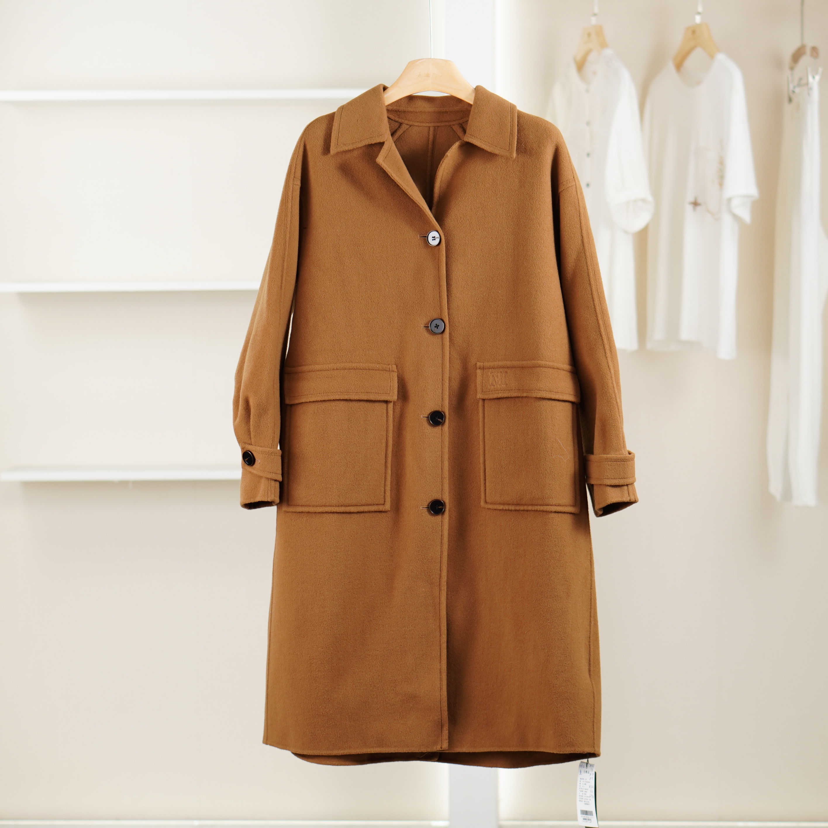 麦迪尚品 【曼DS】3100702 秋季简约宽松呢大衣品牌女装