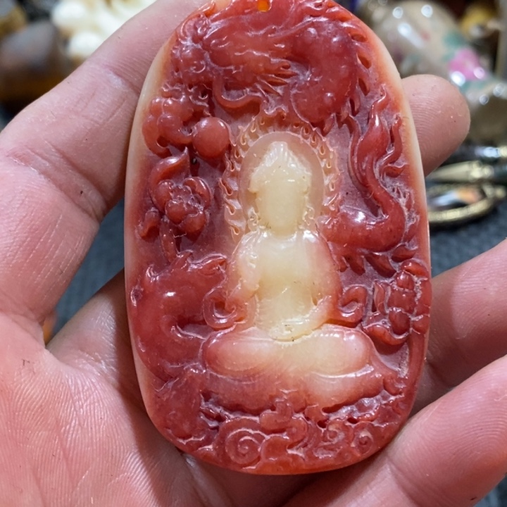 滴血莲花菩提吊坠