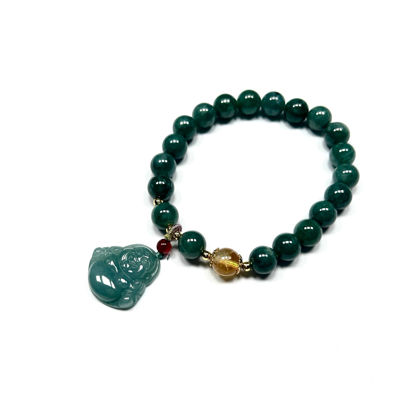 翡翠手链无镶嵌CH238 现代简约时尚手串 尺寸6mm