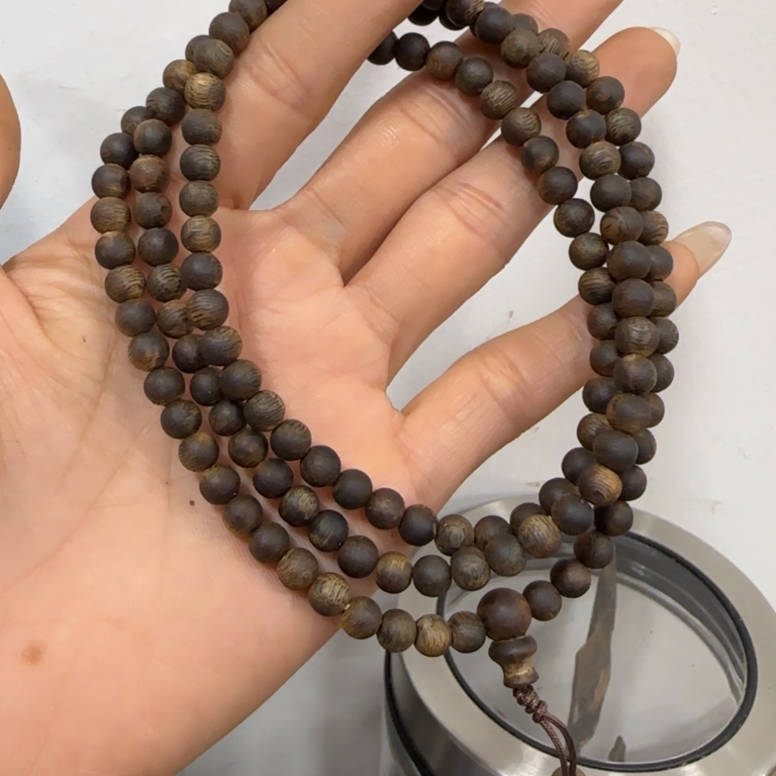 王***手串沉香奇楠沉香张勺子沉水浮手串12.2
