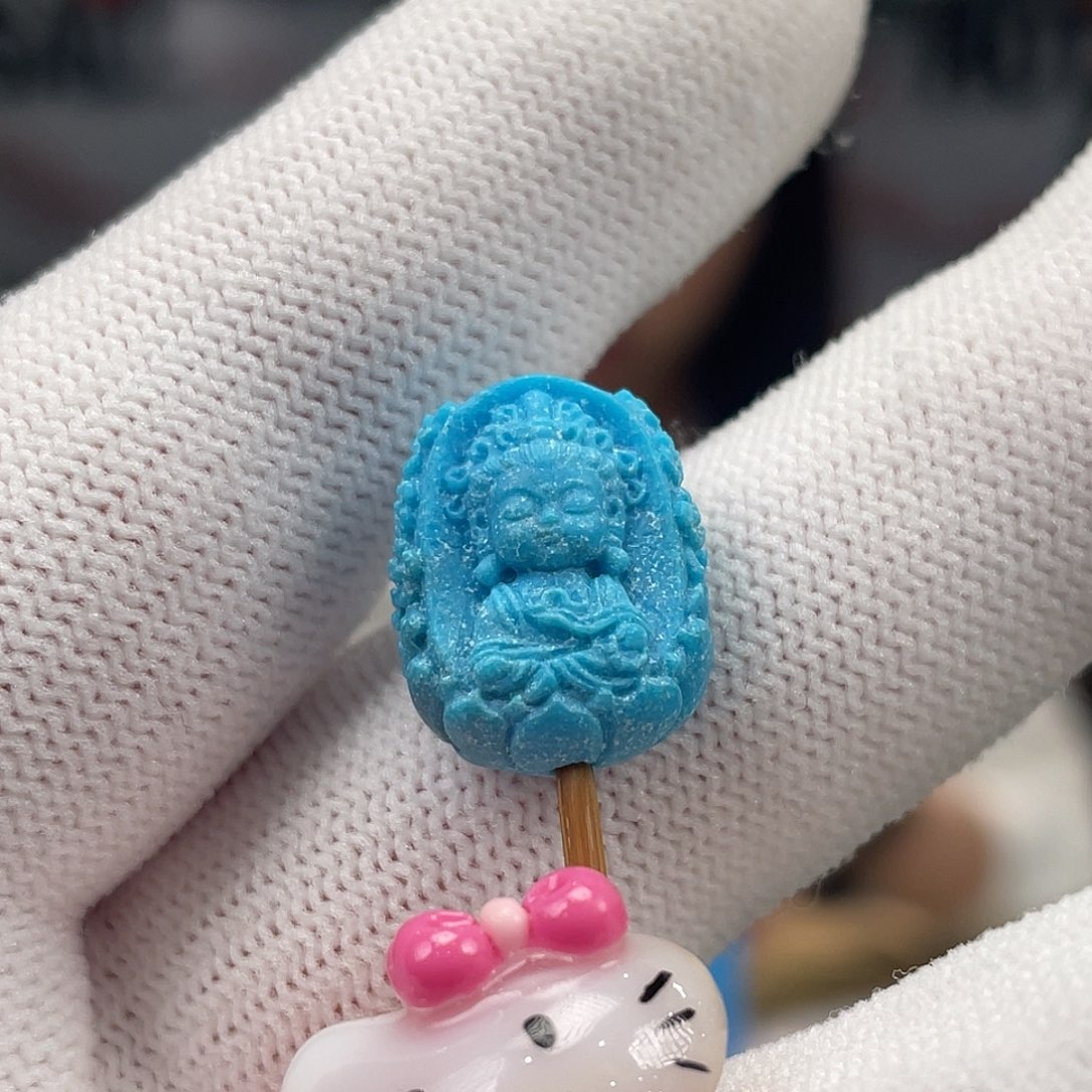 绿松石未镶嵌挂件