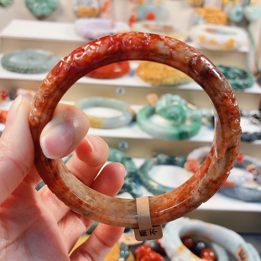 焚***马翡翠未镶嵌手链手串