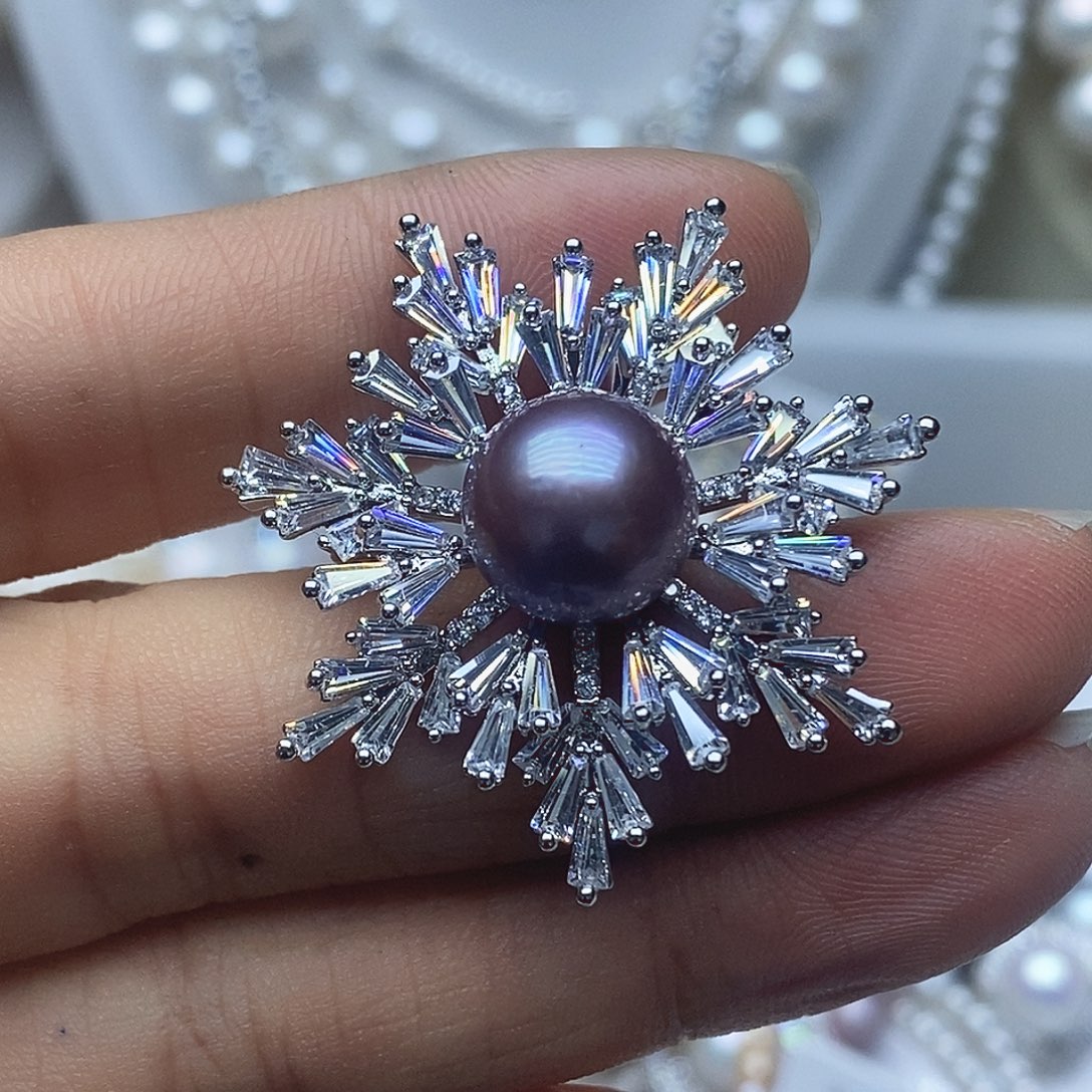 淡水珍珠未镶嵌胸针