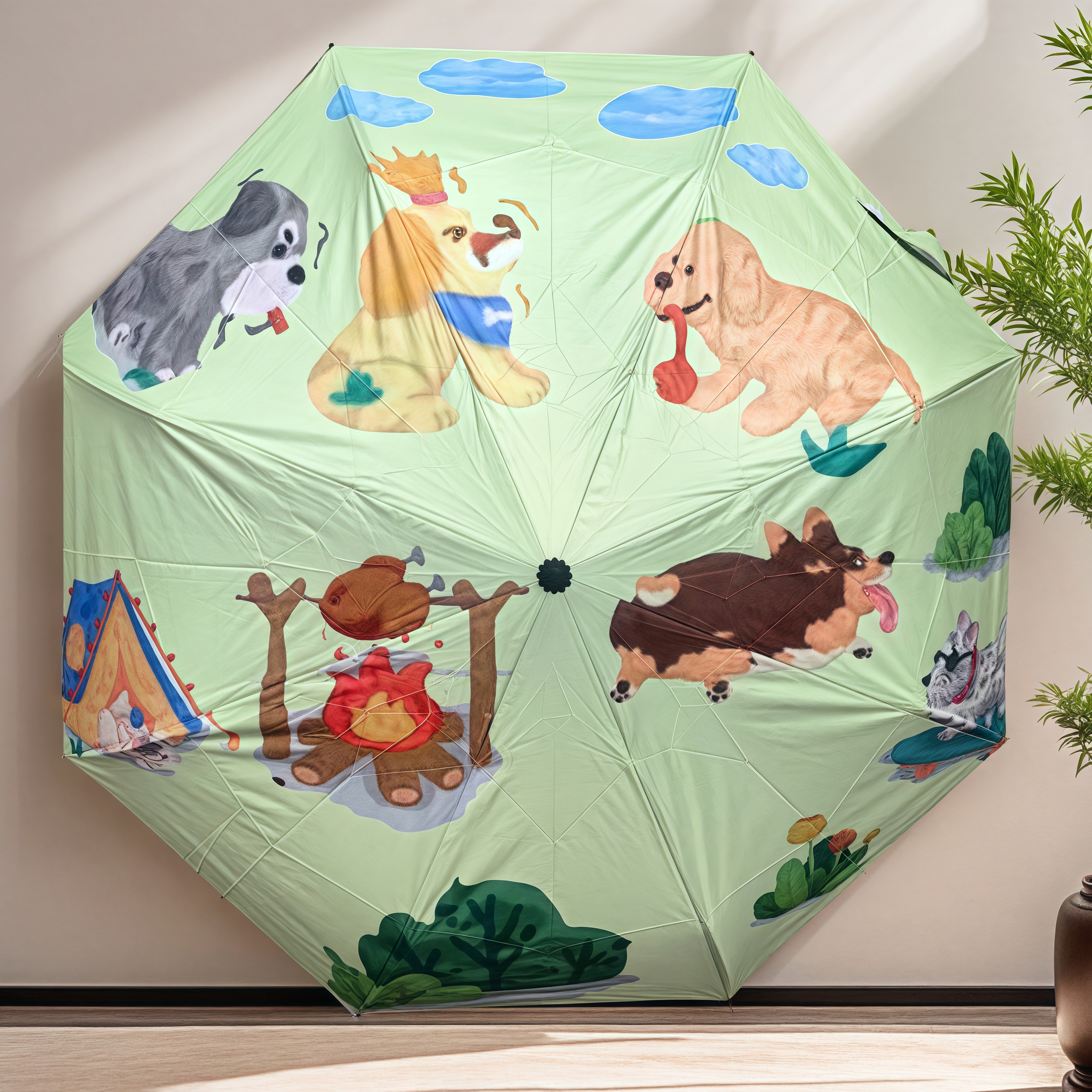 折叠晴雨伞  （501-600)家用超薄学生加厚便携大号清新可爱