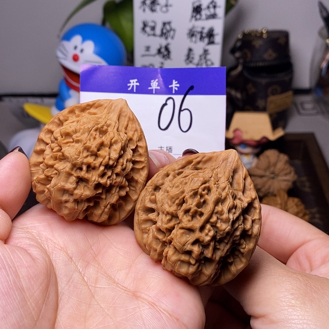 桃核吊坠文玩核桃官帽46全品n