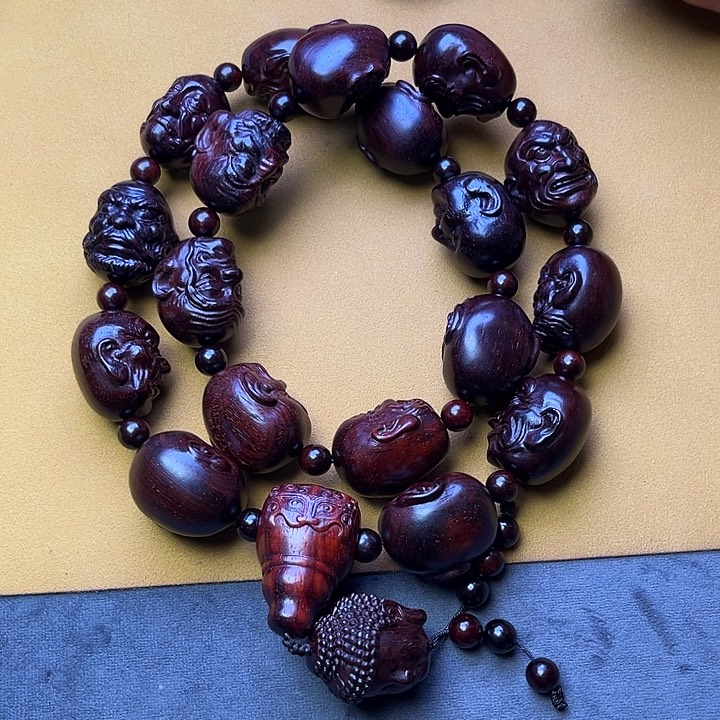 小叶紫檀手串/手链十八罗汉大手持