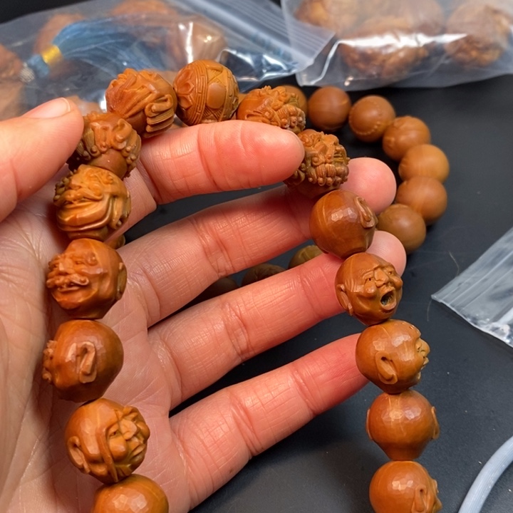 橄榄核手串/手链?****?十八罗汉