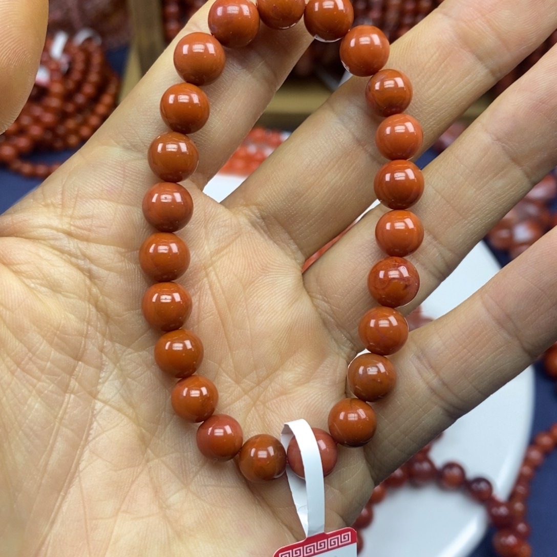 南红玛瑙未镶嵌手链