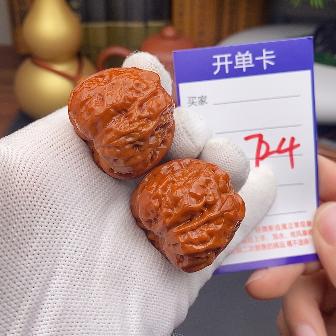 把件文玩核桃35蛤蟆头