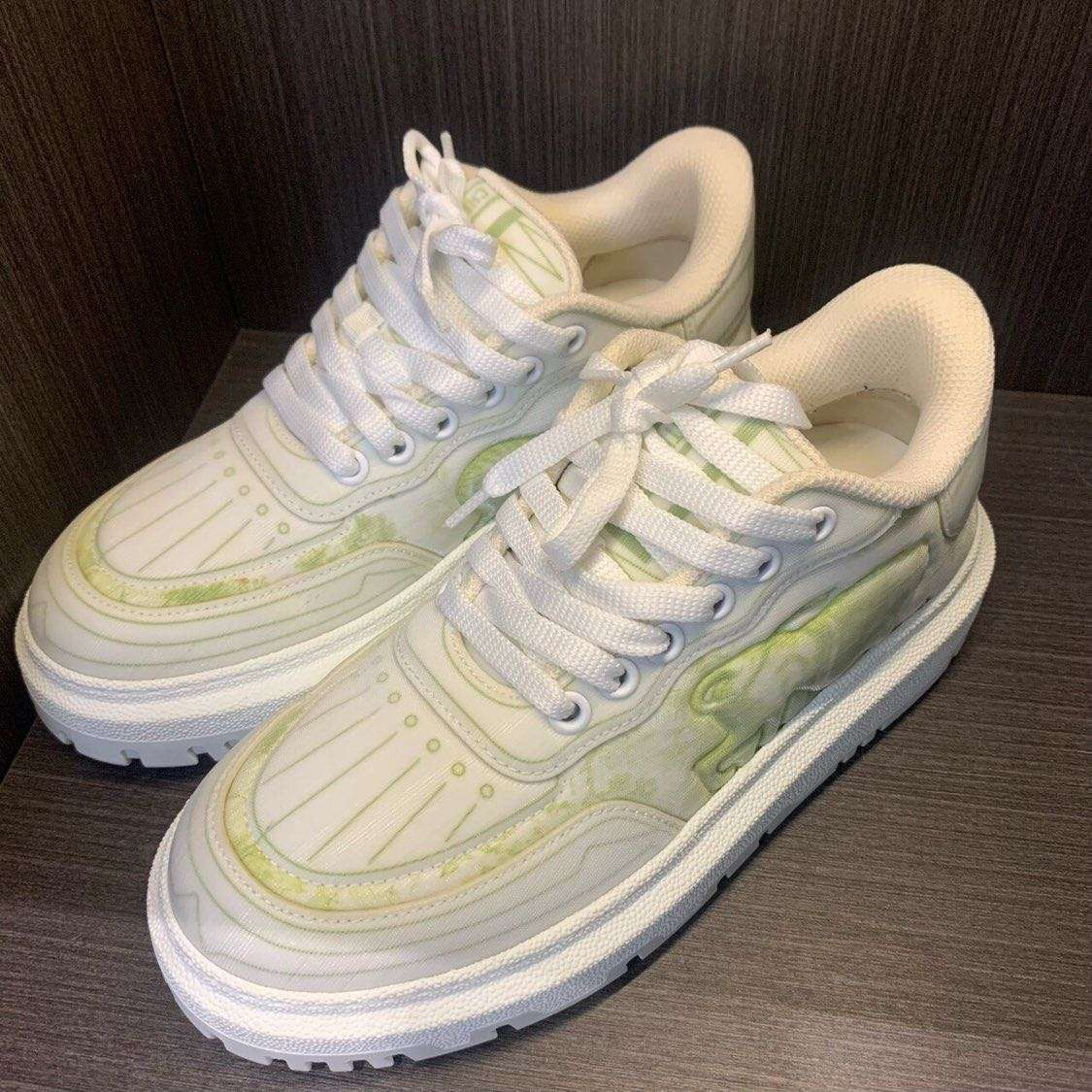 95新 DIOR/迪奥  白绿 97新无盒 时尚潮流生活休闲板鞋