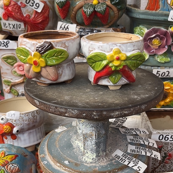 粗陶材质多肉花盆