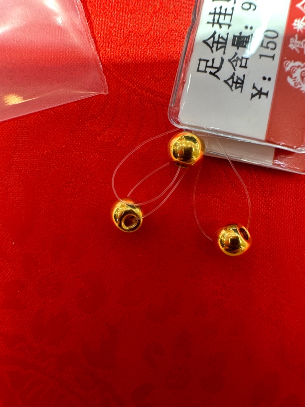 时尚足金3颗卡5光面