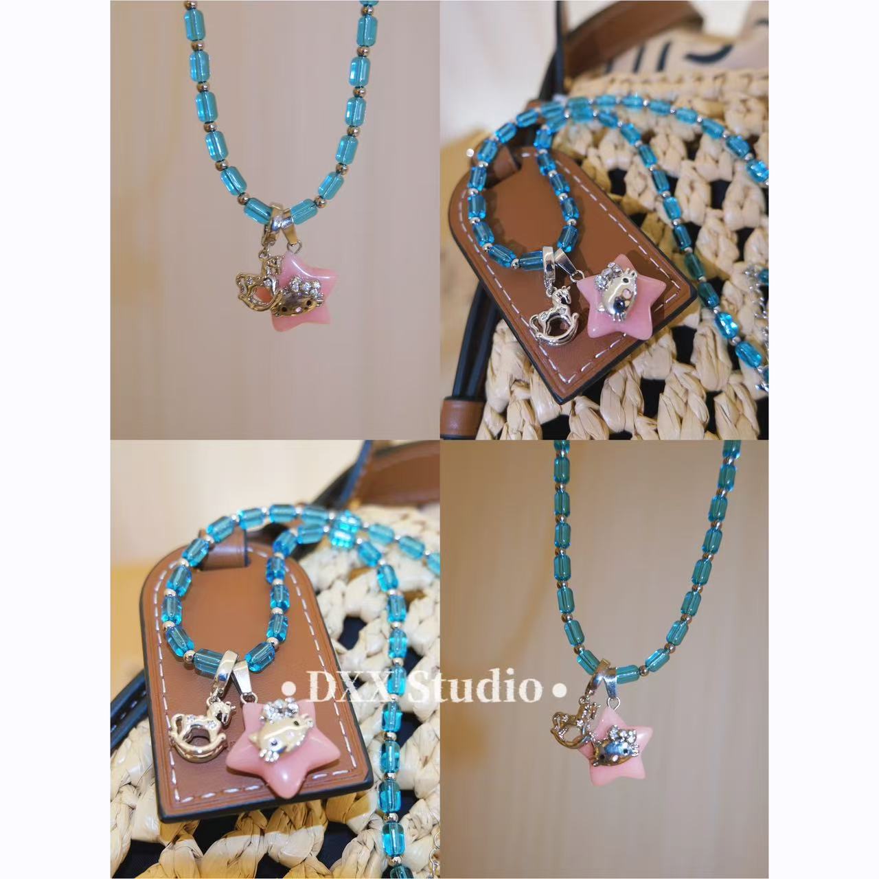 铜合金锆石项链 小众设计百搭ins项链49135