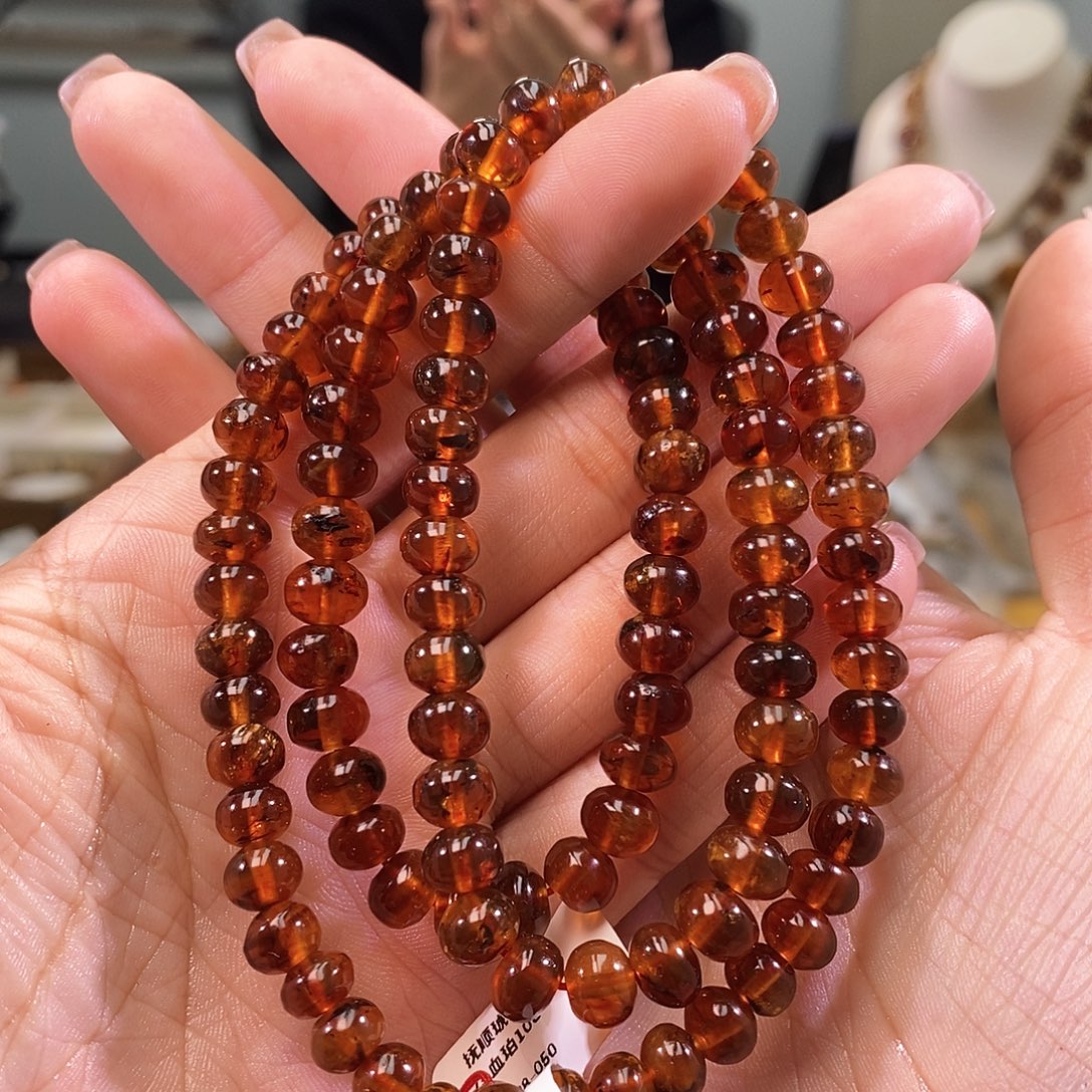 琥珀未镶嵌手链7➕